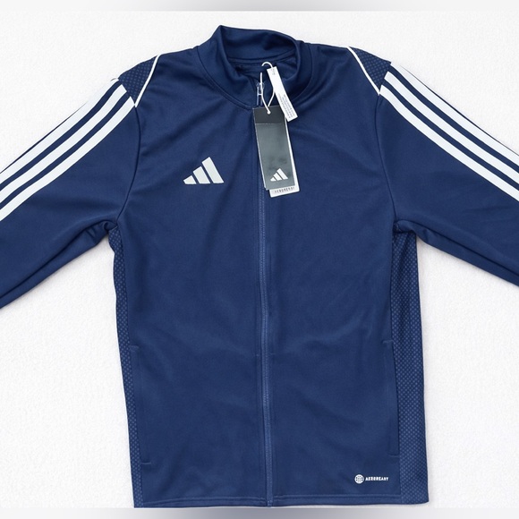 adidas Pants - NWT-Adidas AEROREADY Youth Track Jacket Navy Blue Full Zip 13-14 / 164